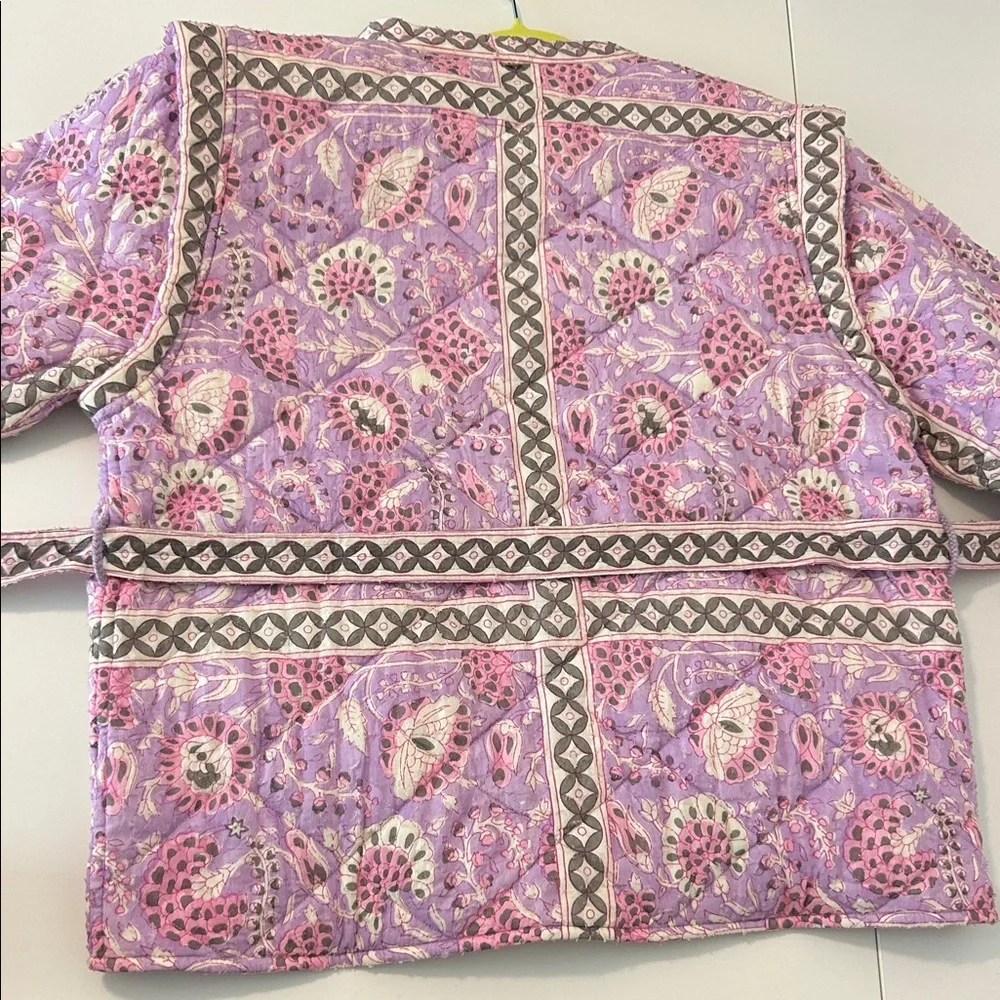 Antik Batik Quilted Utility Jacket Medium - Picture 8 of 9